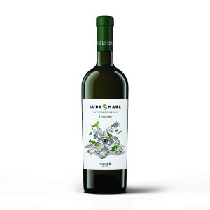 Tikvesh Luda Mara - Вино бело Темјаника 0.75l