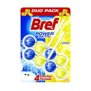 Bref Power Aktiv Duo - Освежувач за WC школка лимон 2/1