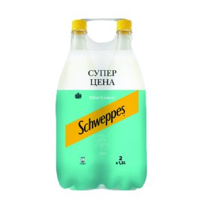 Schweppes Bitter Lemon - Газиран сок со лимон сет 2x1.5l