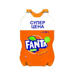 Fanta - Газиран сок со вкус на портокал сет 2х1.75l