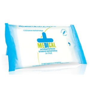 Medical - Влажни марамици антибактериски 15/1