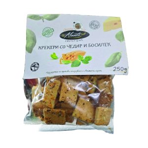 Novito - Крекери со чедар и босилек 250g