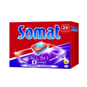Somat All in One – Таблети за машинско миење садови 24/1
