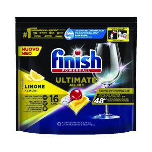 Finish Quantum – Таблети за машинско миење садови лимон 16/1