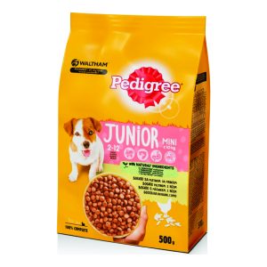 Pedigree Junior - Храна за кучиња со пилешко и ориз 500g