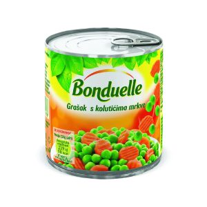 Bonduelle - Грашок со сецкани моркови 425ml