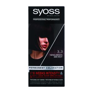 Syoss Proffesional Perfomance 3-3 – Фарба за коса темно виолетова
