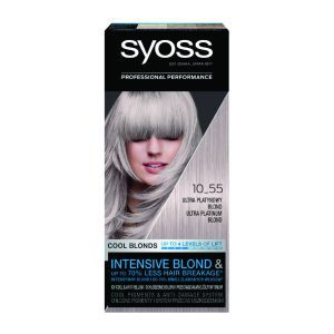 Syoss Proffesional Perfomance 10-55 – Фарба за коса платинесто плава