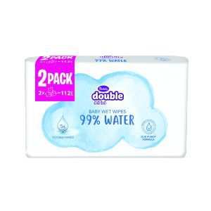 Violeta Double Care Duo Pack - Влажни марамици 99% вода 2x56ком.
