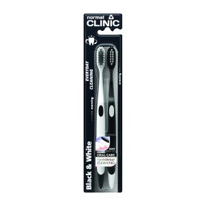 Clinic Normal Black & White – Четка за заби 1+1