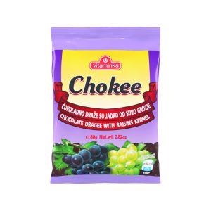 Vitaminka Chokee – Чоко дражеи со суво грозје 80g