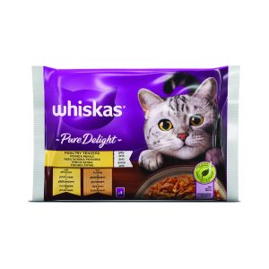 Whiskas - Храна за мачки пилешко и мисирка 4х85g