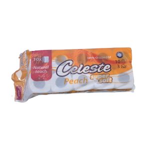 Celeste - Тоалетна хартија праска 3сл. 10/1