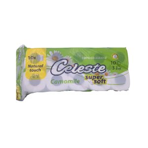 Celeste - Тоалетна хартија камилица 3сл. 10/1