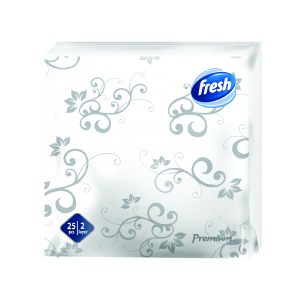 Fresh Premium – Салфети декор бели 38х38 25/1