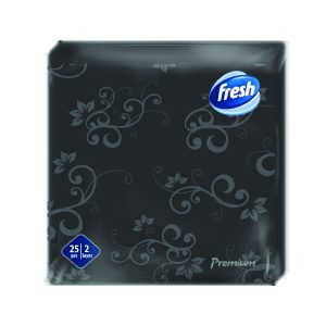 Fresh Premium - Салфети декор црни 38х38 25/1