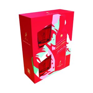 Johnnie Walker Red Label - Сет виски со две чаши 0.7l