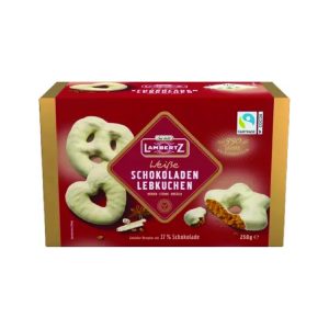 Lambertz - Медени срца, переци, ѕвезди со бело чоколадо 250g