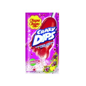 Chupa Chups Crazy Dips - Лижавче јагода