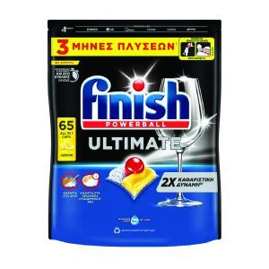 Finish Powerball Ultimate - Таблети за машинско миење садови лимон 65/1
