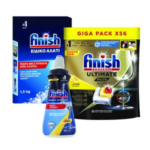 Finish - Сет таблети 56/1 + Сол 1.5kg + Сјај