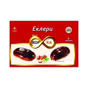 Корка - Еклери со лешник 6/1