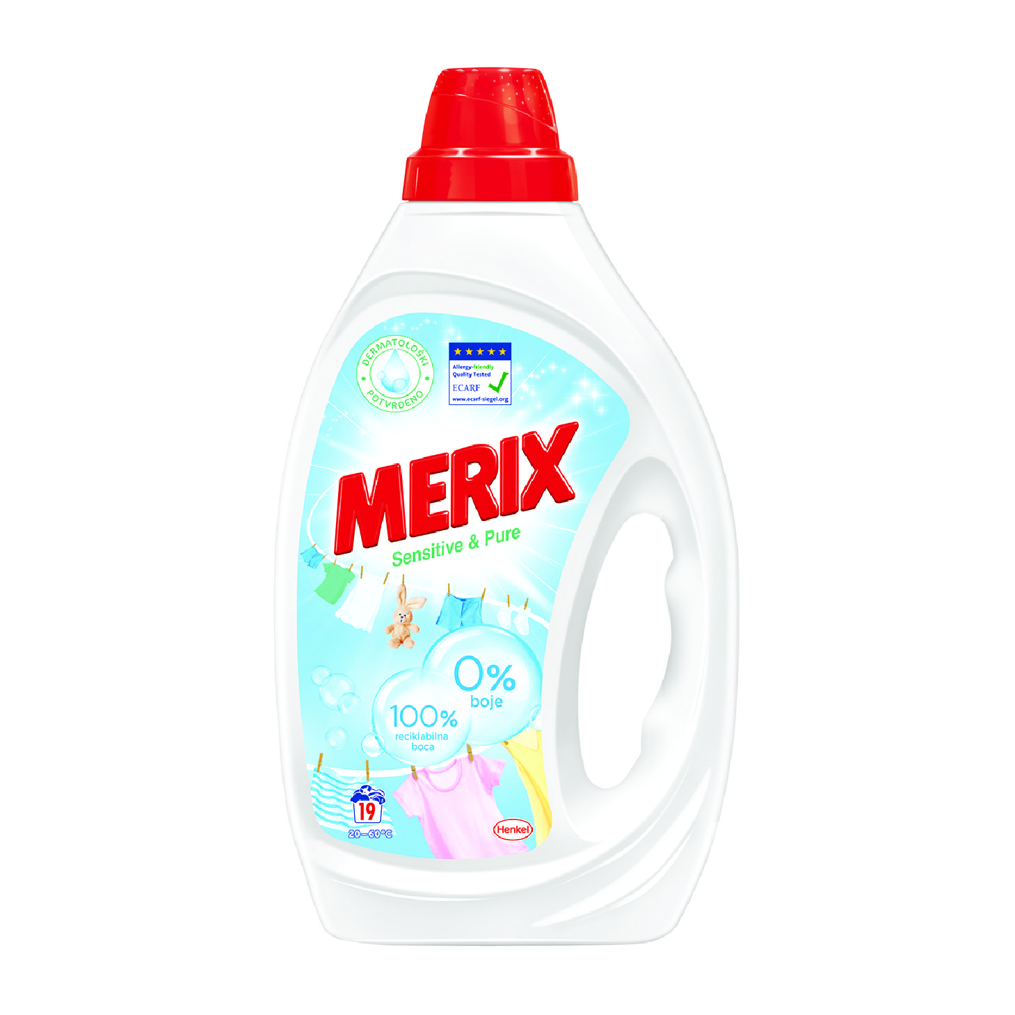 Merix Sensitive & Pure - Течен детергент 0.855l - Маркет Online