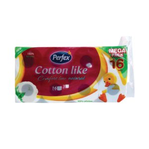 Perfex Comfort Line Natural – Тоалетна хартија 3сл. 16/1